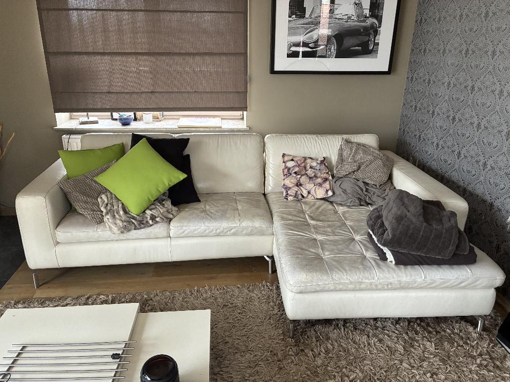 sofa, Maison & Meubles, Enlèvement, Utilisé, Cuir