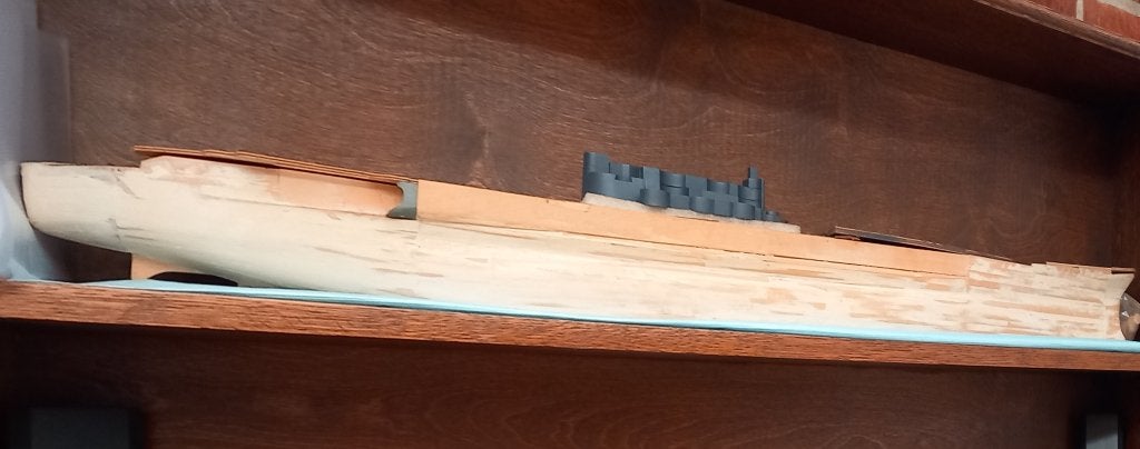 begonnen modelbouw van de Yamato., Hobby en Vrije tijd, Modelbouw | Boten en Schepen, Ophalen