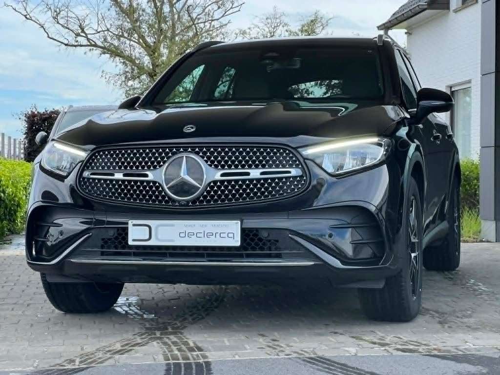 Mercedes GLC 200 4M Automaat 2025 panodak trekhaak camera, Autos, Cuir, Achat, Entreprise, Noir
