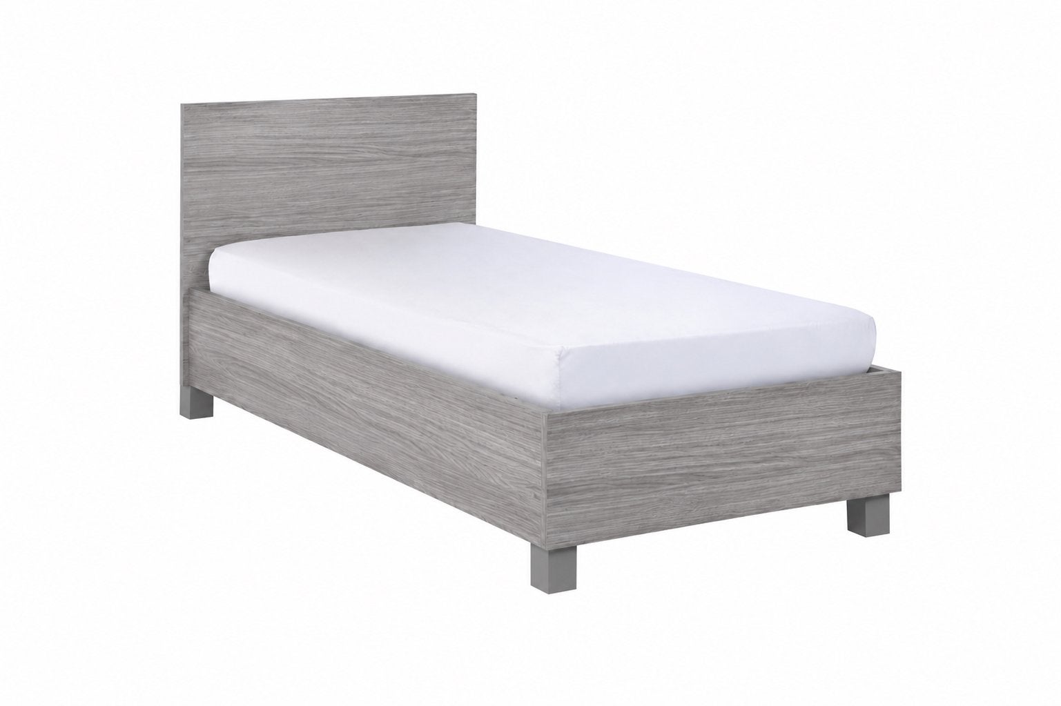 2 lits simples à vendre, Maison & Meubles, Gris, Enlèvement, Autres matériaux, Une personne