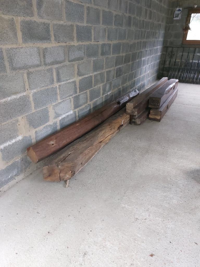 Eikenhouten balken (lot), Ophalen, Gebruikt, Hardhout, 250 cm of meer
