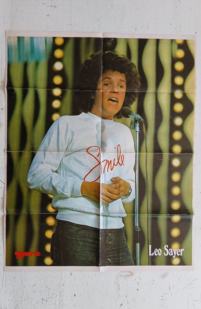 Joepie poster van Leo Sayer en Bobby Prins, Verzamelen, Ophalen, Gebruikt, Overige vormen, Muziek