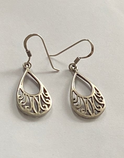 Boucles d'oreilles Argent 925, Handtassen en Accessoires, Oorbellen, Ophalen, Gebruikt, Zilver, Zilver