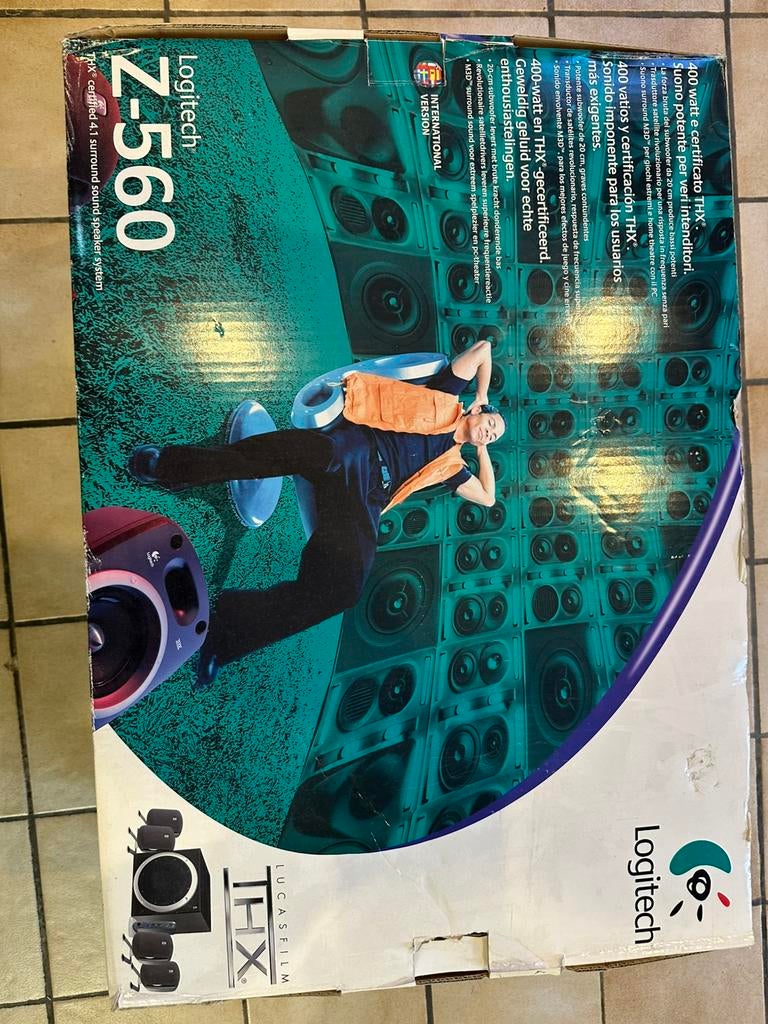 Système d'enceintes ambiophoniques Logitech Z-560, Enlèvement, Comme neuf