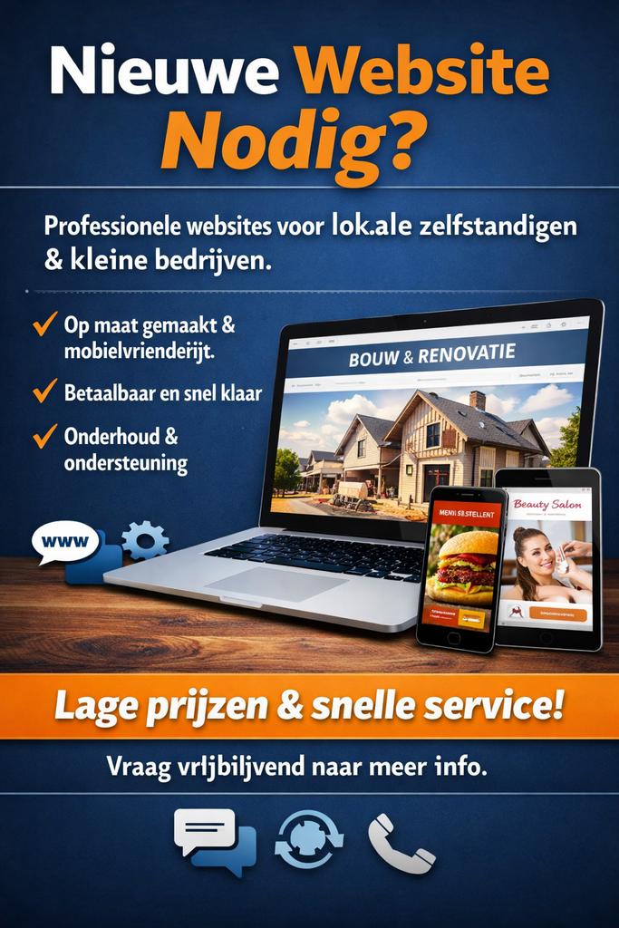 Website laten maken – Betaalbaar & professioneel, Enlèvement, Neuf