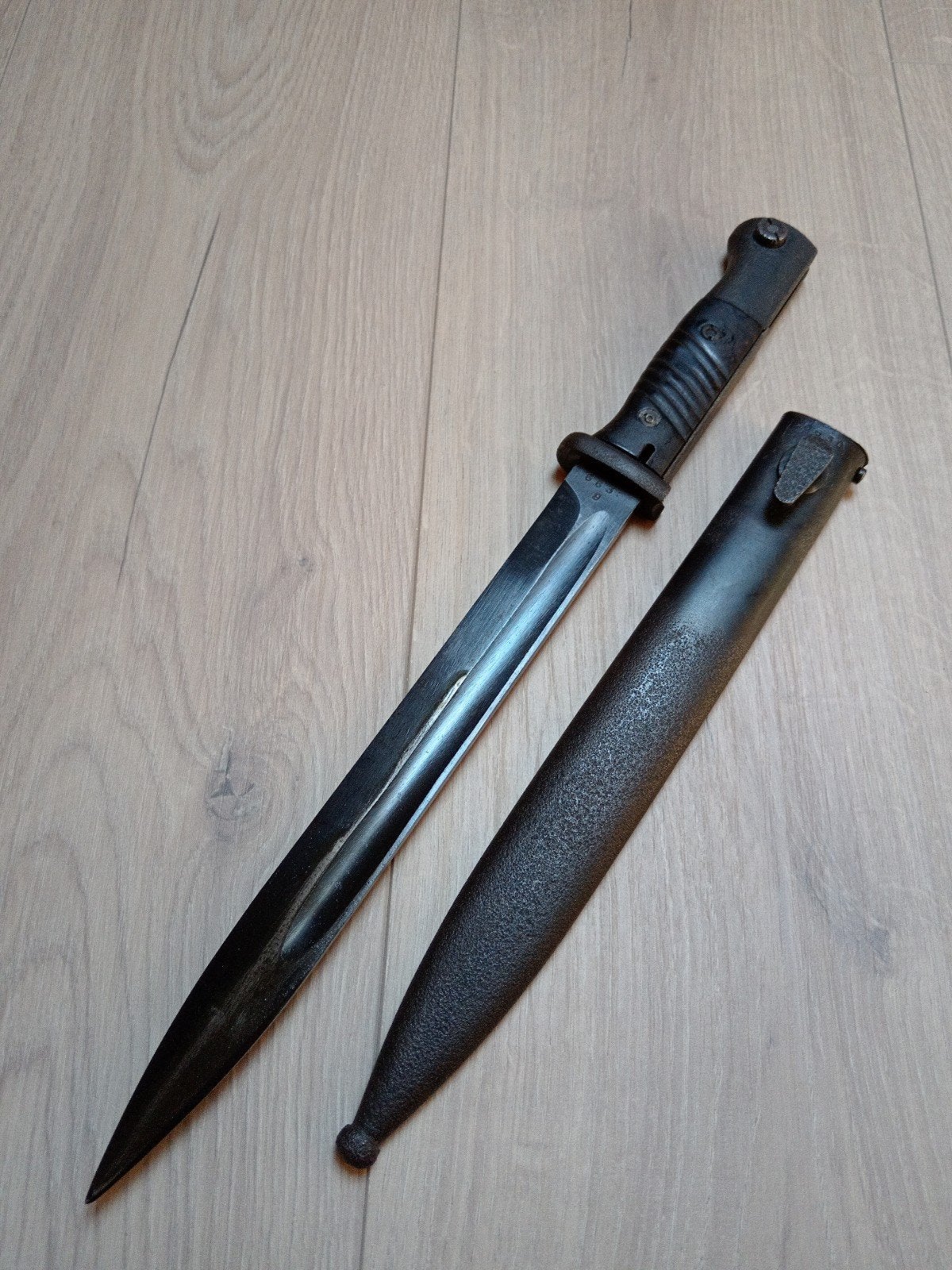 Numérotation K98, baïonnette originale WO2, Collections, Enlèvement ou Envoi, Armée de terre, Couteau ou Poignard