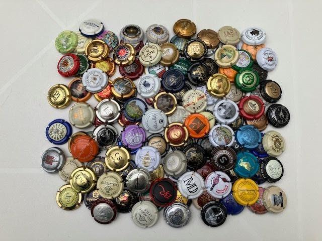 Champagne capsules lot 1, Ophalen of Verzenden