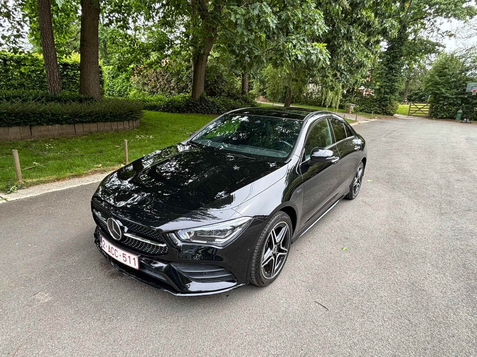 Mercedes CLA 250e AMG - Night - Full option - Pano - Mermory, Auto's, Automaat, 4 cilinders, Zwart, Parkeerassistent