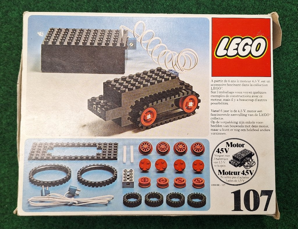 Lego Vintage 107 4.5v Motor Set, Ophalen of Verzenden, Compleet, Lego