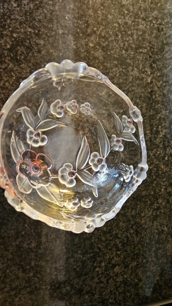 bol en cristal ancien hauteur 7 cm diamètre 13 cm, Enlèvement ou Envoi