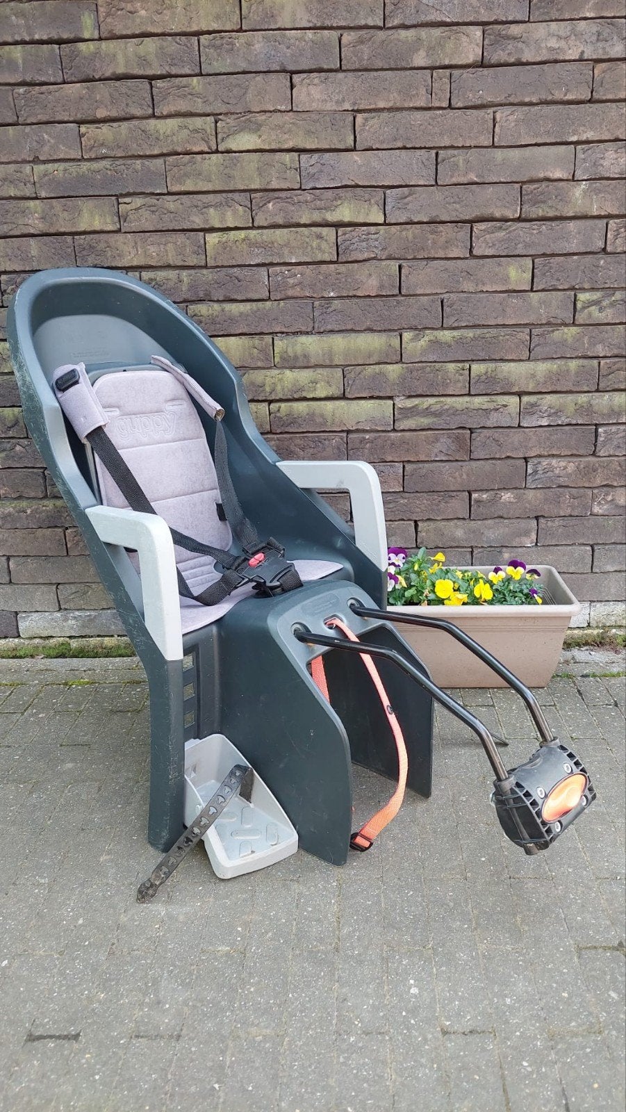 fietsstoeltje Polisport voor buisbevestiging, Fietsen en Brommers, Ophalen, Achterzitje, 0 t/m 18 kg, Polisport Guppy Maxi