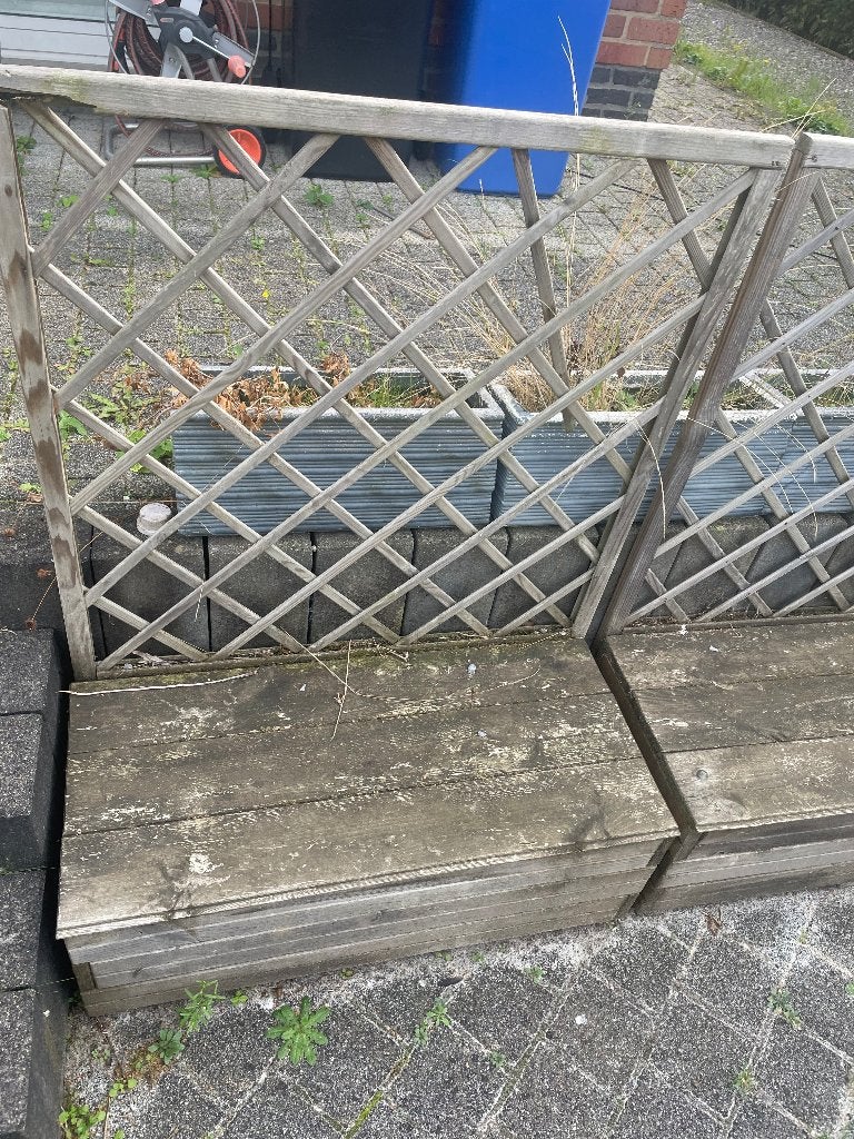 3 bacs jardiniere  (gratuit), Jardin & Terrasse, Enlèvement, Utilisé, 60 à 100 cm, 60 cm ou plus