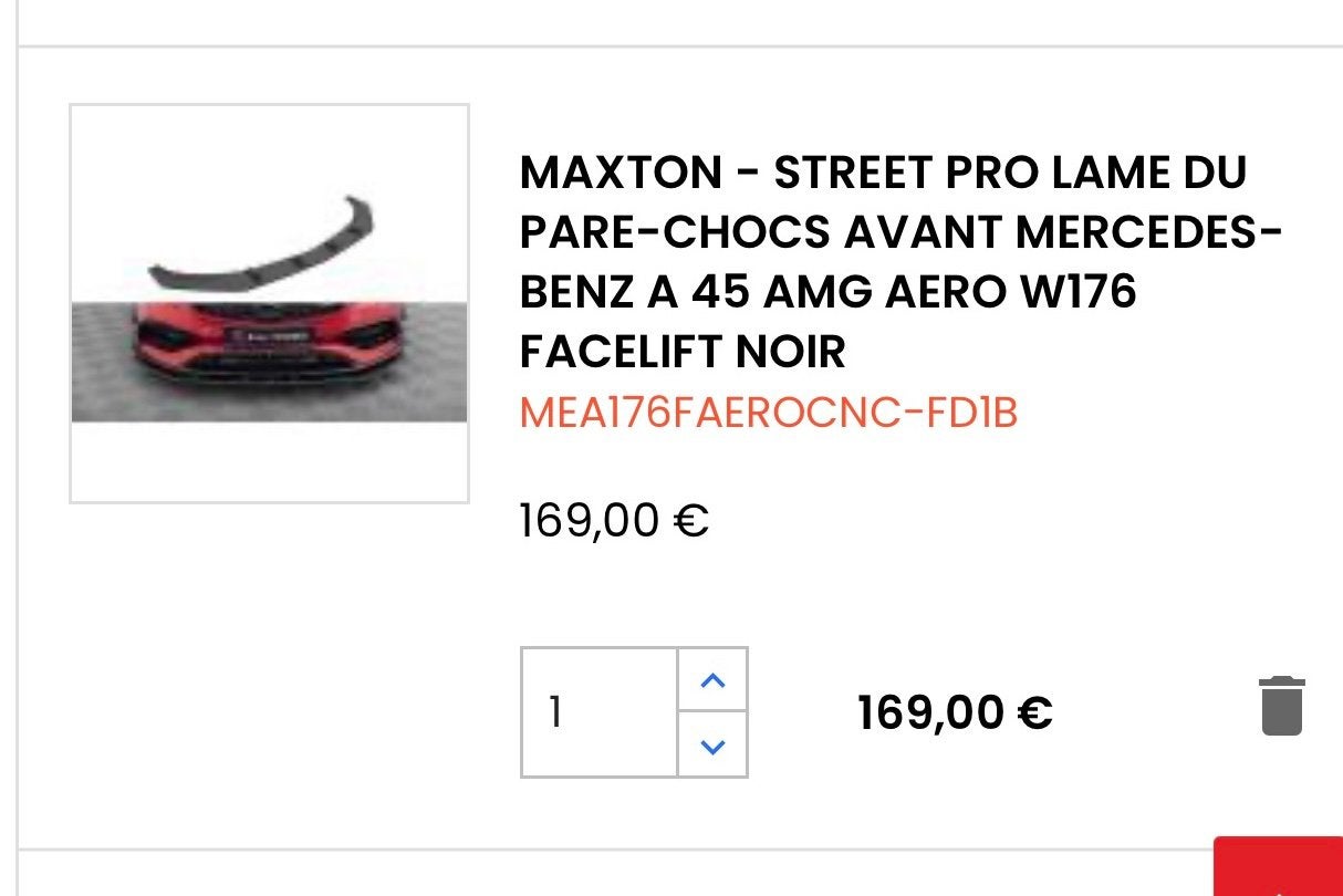 Kit Maxton A45 AMG W176 Aero, Enlèvement ou Envoi