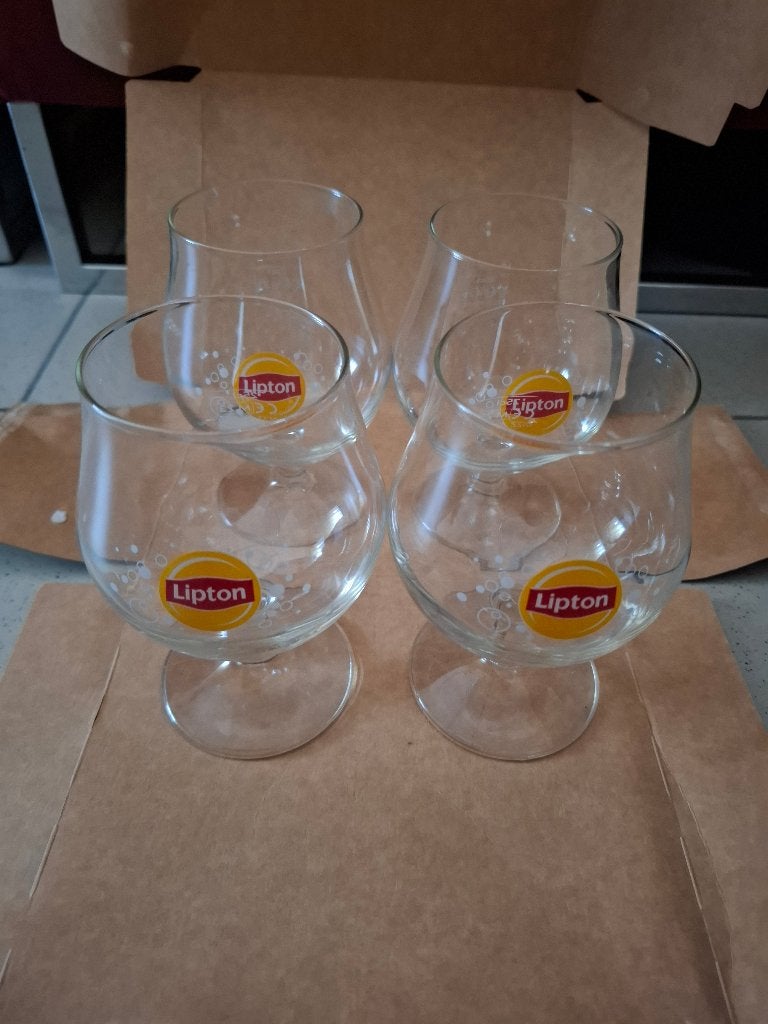 Lot lipton icetea glazen, Collections, Enlèvement ou Envoi, Comme neuf, Verre à soda