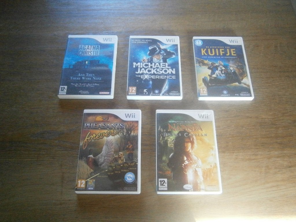 5 Wii games, Consoles de jeu & Jeux vidéo, Enlèvement ou Envoi, Comme neuf, Aventure et Action, À partir de 12 ans