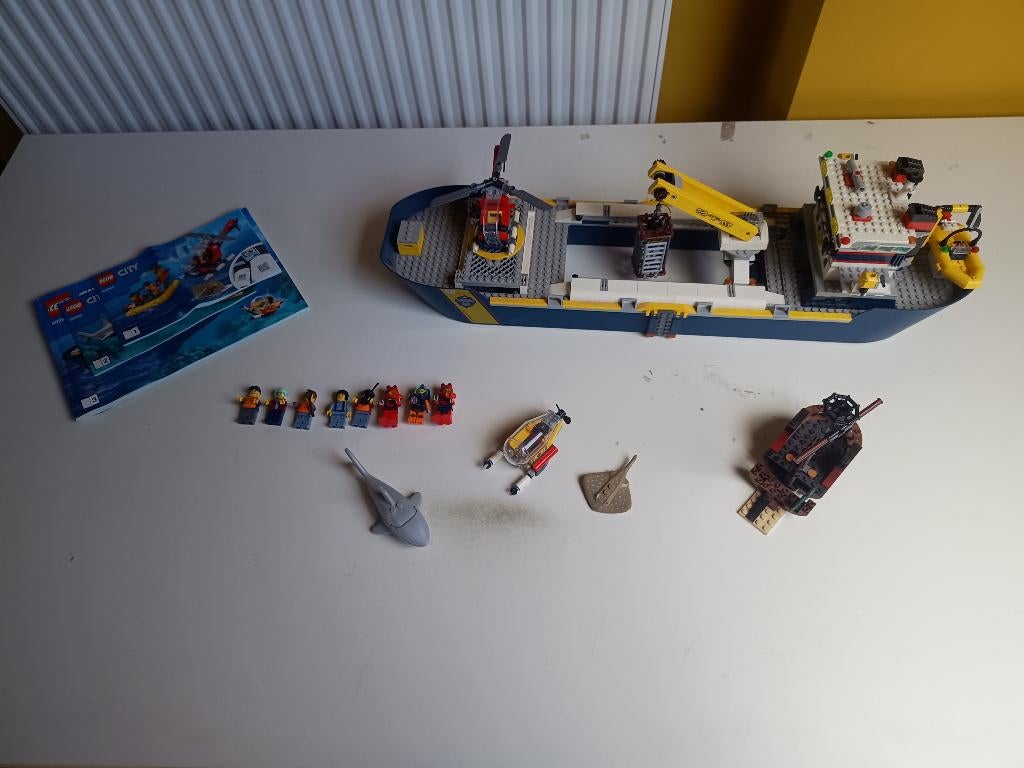 Lego City 60266 - Oceaan Onderzoeksschip, City, Lego, Ensemble complet, Enlèvement