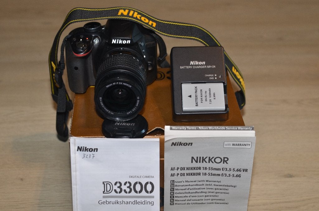 Nikon D3300 avec objectif 18-55 (NEW__NEUF.), TV, Hi-fi & Vidéo, Neuf, Enlèvement ou Envoi, Stabilisation d'image, Nikon