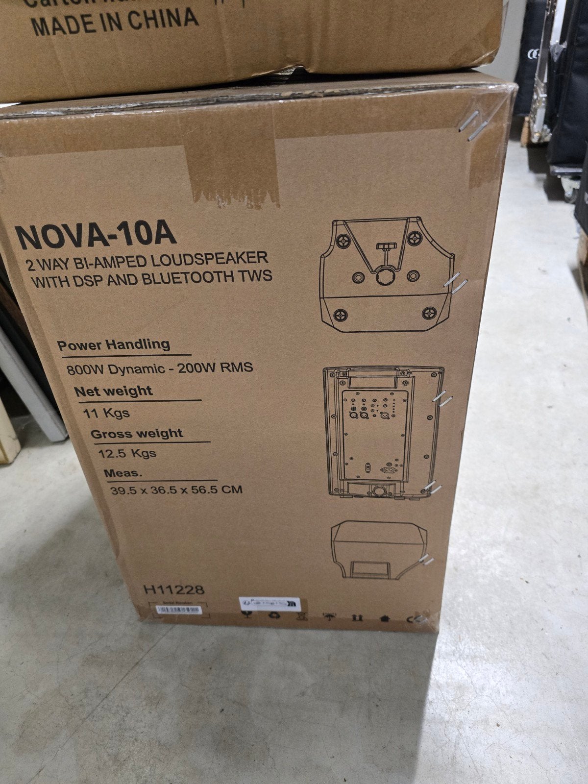 nova 10a actieve luidspreker 200w rms, Ophalen