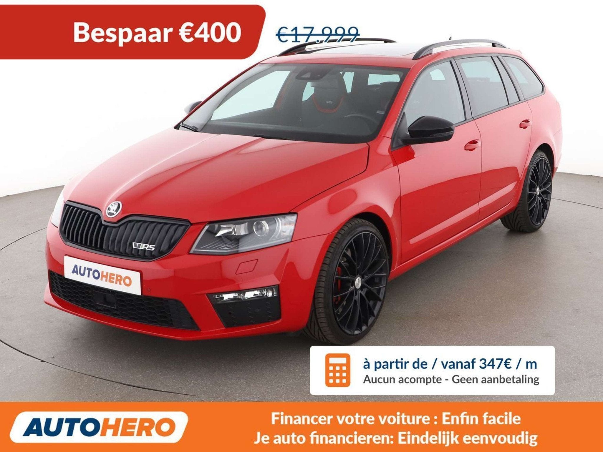 Skoda Octavia 2.0 TSI RS (année de construction 2017), Autos, Achat, 169 kW, Anti démarrage, Noir