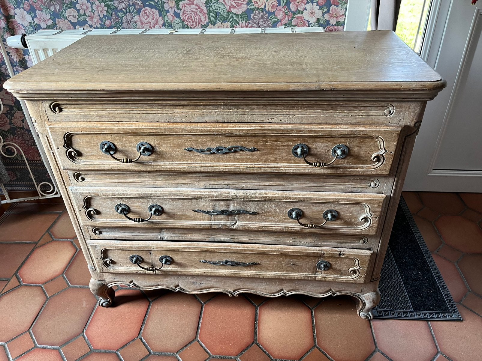 Mooi dressoir in Louis XV-stijl, Ophalen, Eikenhout, Louis XV., 50 tot 100 cm