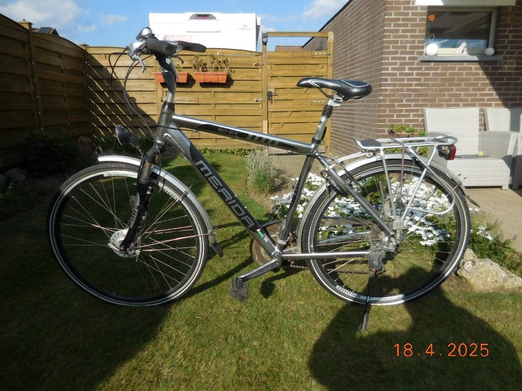 herenfiets Merida, Gebruikt, Velgrem, Versnellingen, 49 tot 53 cm