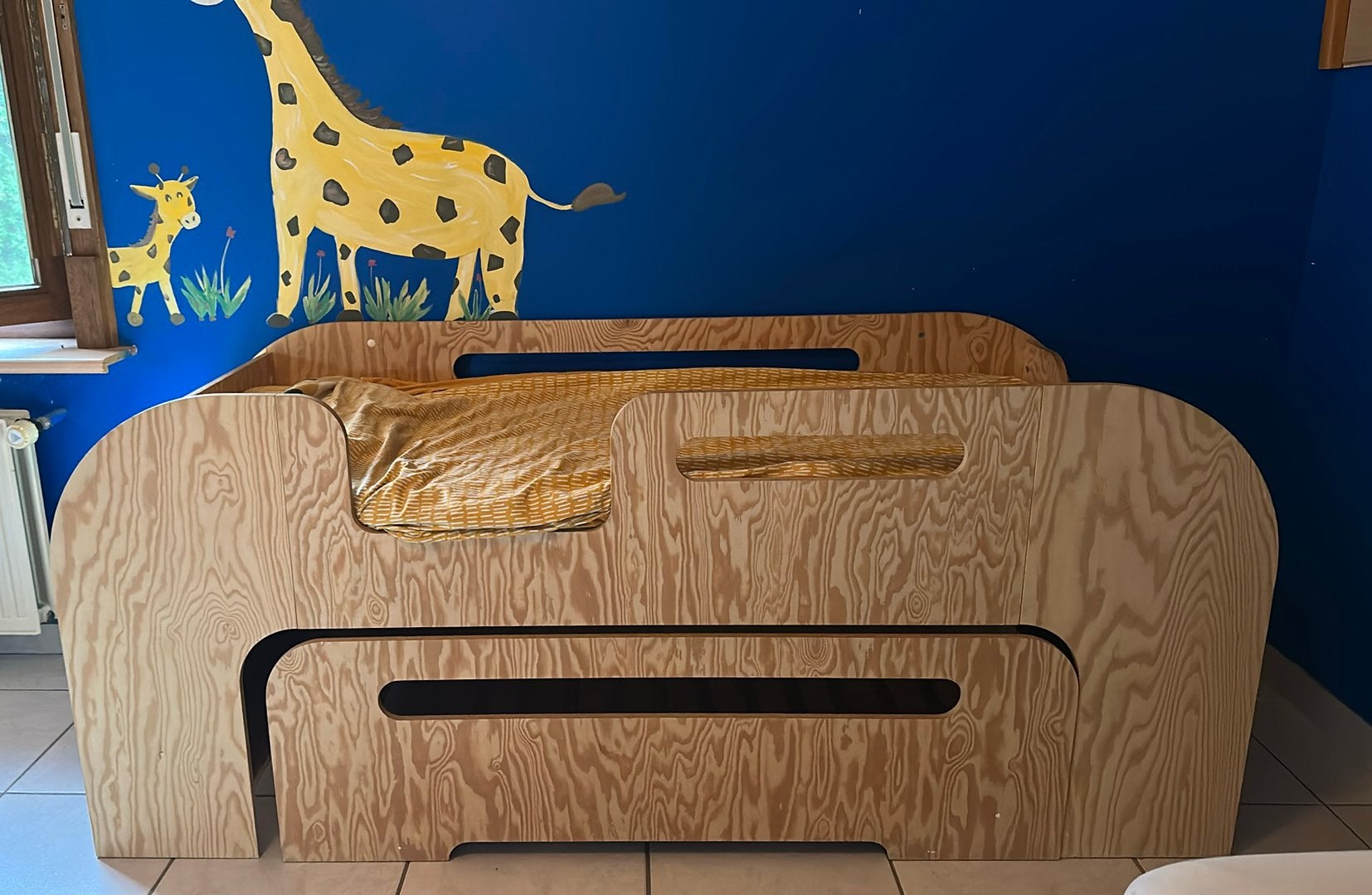 Petit Puk kinderbed met logeerlade incl matras, Ophalen, Matras