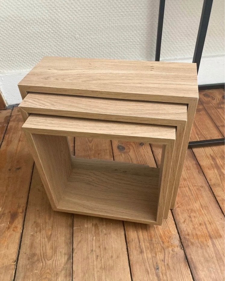 Étagère en bois naturel – Meuble de rangement, Enlèvement, Neuf