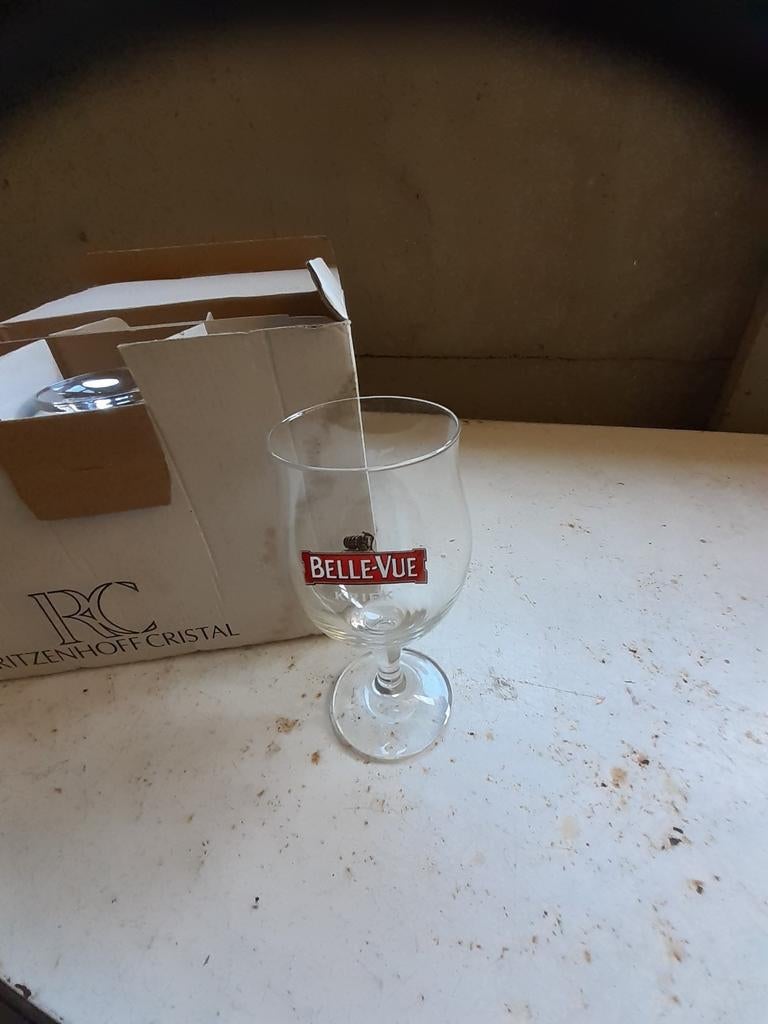 6 verres kriek belle vue, Collections, Enlèvement ou Envoi, Comme neuf