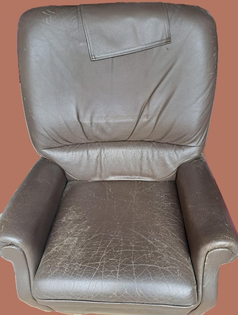 relax zetel, Huis en Inrichting, Ophalen, Gebruikt, Minder dan 75 cm, Leer