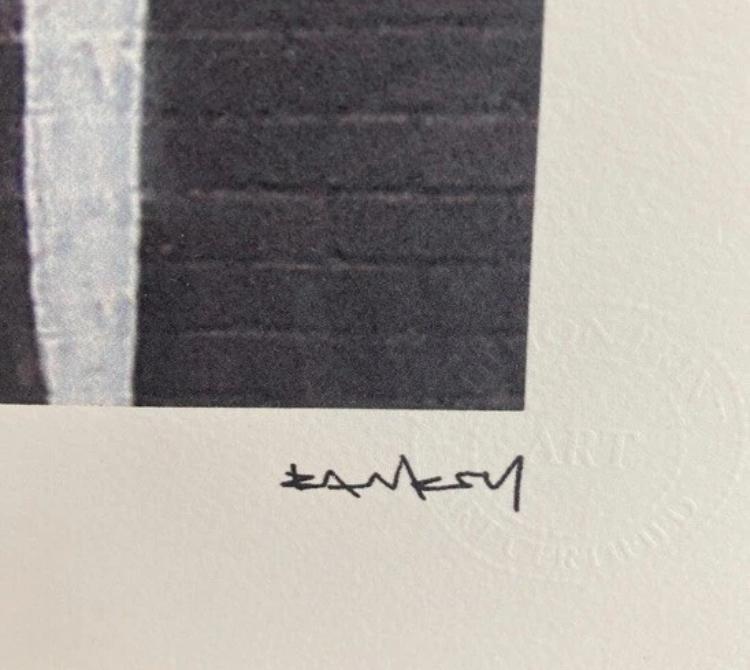 BANKSY : lithographie encadrée et numérotée à la main, Enlèvement ou Envoi