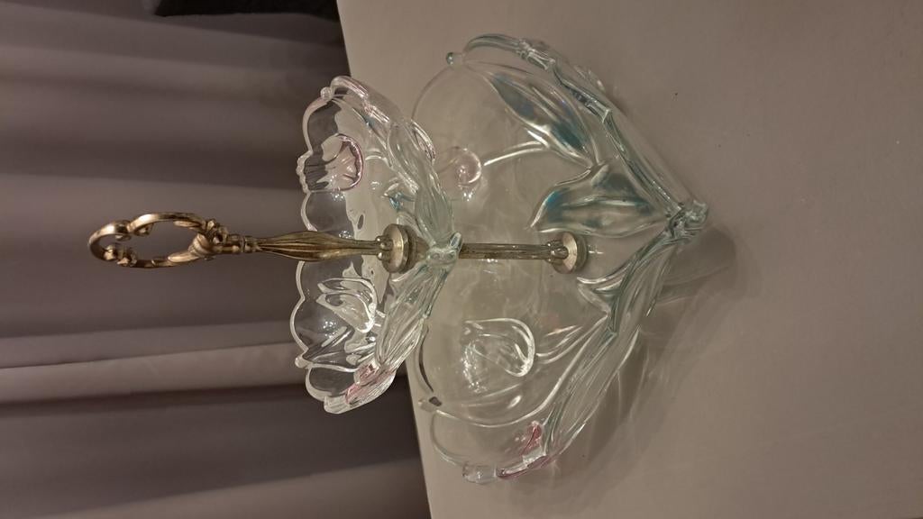 Mooie etagere van helder glas, Ophalen of Verzenden, Gebruikt