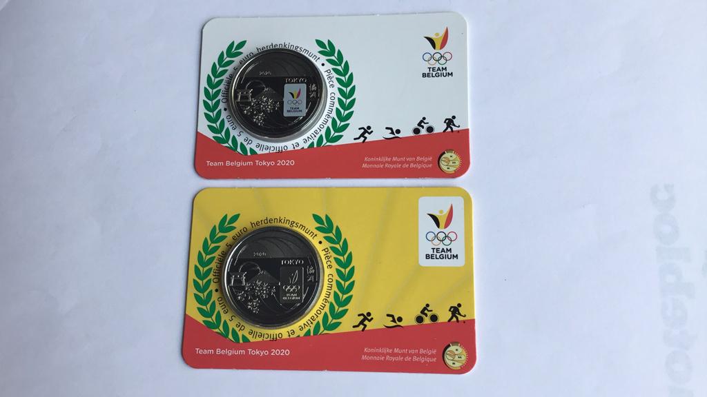 2021 België 5 euromunt O.S. Tokio, Ophalen of Verzenden, België, 5 euro