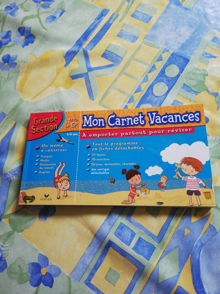 Mon Carnet Vacances. Vers la 1ere primaire. 5-6ans., Enlèvement ou Envoi, Comme neuf, Primaire