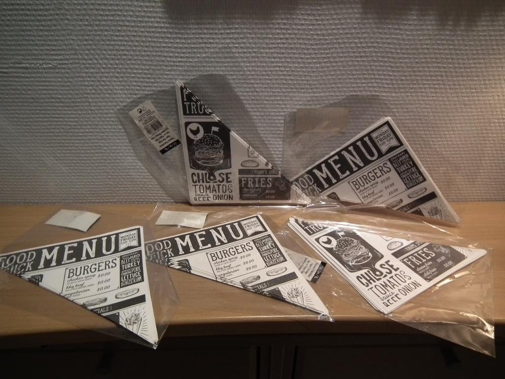 25 sacs en papier, pour frites (hauteur 22 cm), Neuf, Autres types, Autres matériaux, Autres styles