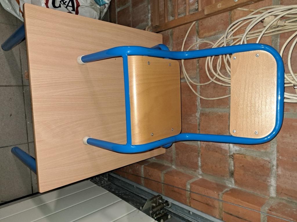 Kindertafel + 2 stoelen, Enlèvement ou Envoi, Comme neuf, Table(s) et Chaise(s)