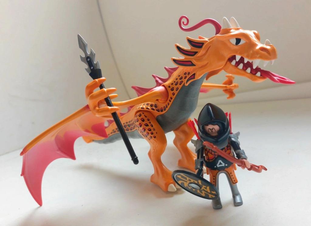 Playmobil 5483 Dragon d'or avec soldat, Enlèvement ou Envoi, Comme neuf, Ensemble complet