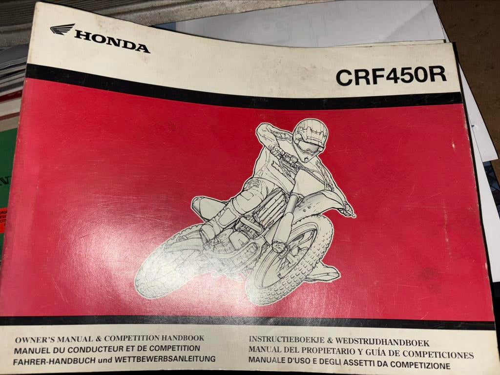 Manuel d'atelier Honda CRF450, Enlèvement ou Envoi, Honda
