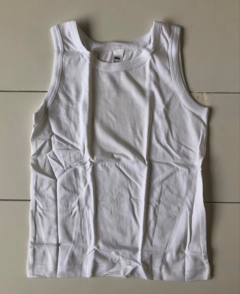nieuw wit onderhemdje Hema 86 92, Nacht- of Onderkleding, Jongetje of Meisje, Nieuw, Ophalen of Verzenden