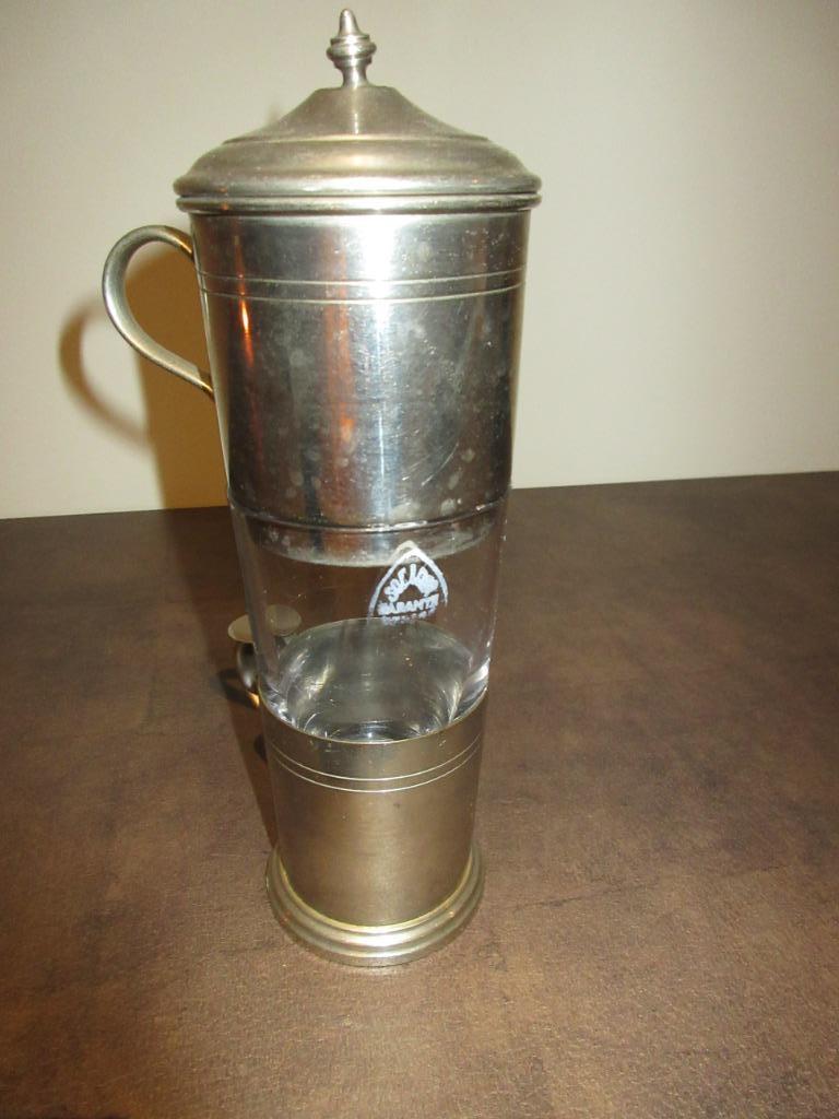 Vintage theeglas koffiefilter Solidor theefilter, Ophalen
