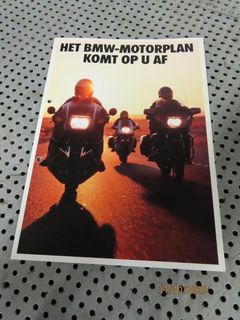 BMW folder "het BMW motorplan" A4 formaat '89 o.a. K100LT, Ophalen of Verzenden, Gebruikt, Motoren