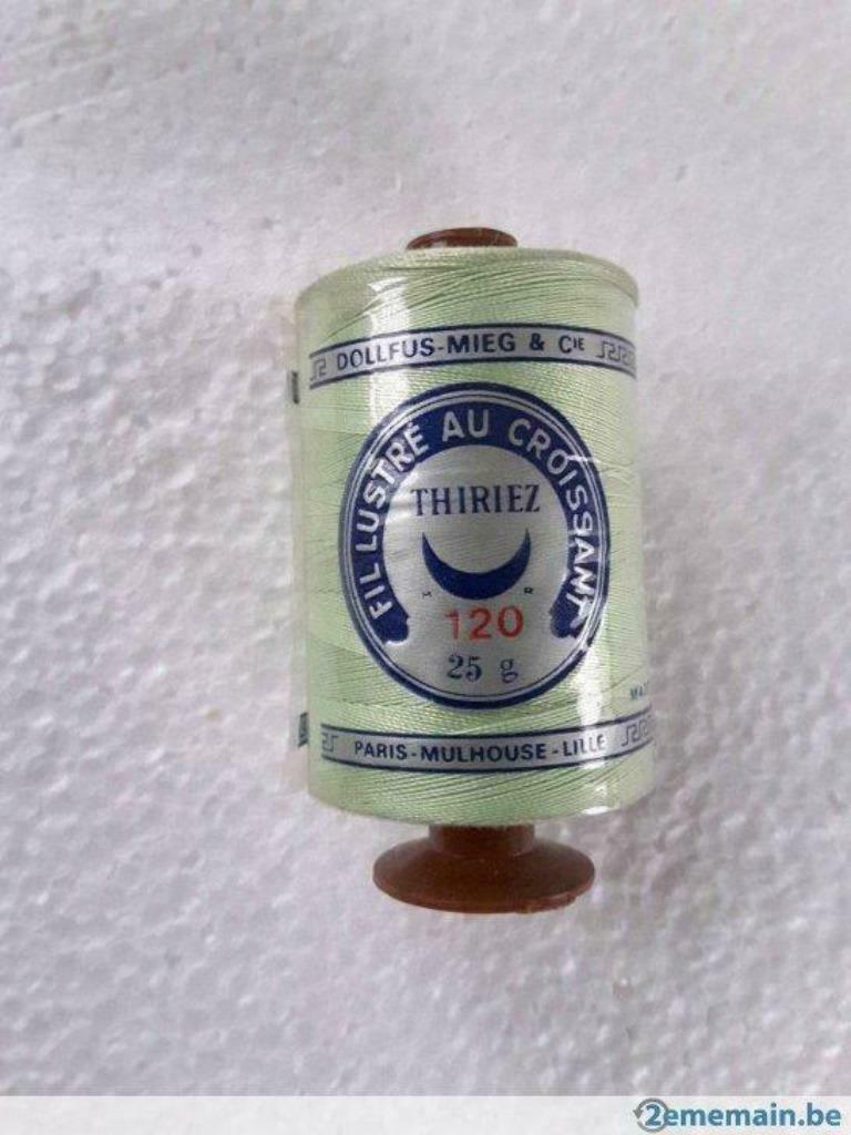 fil lustré au croissant Thiriez 120 - 25 gr. coloris divers, Ophalen, Kant