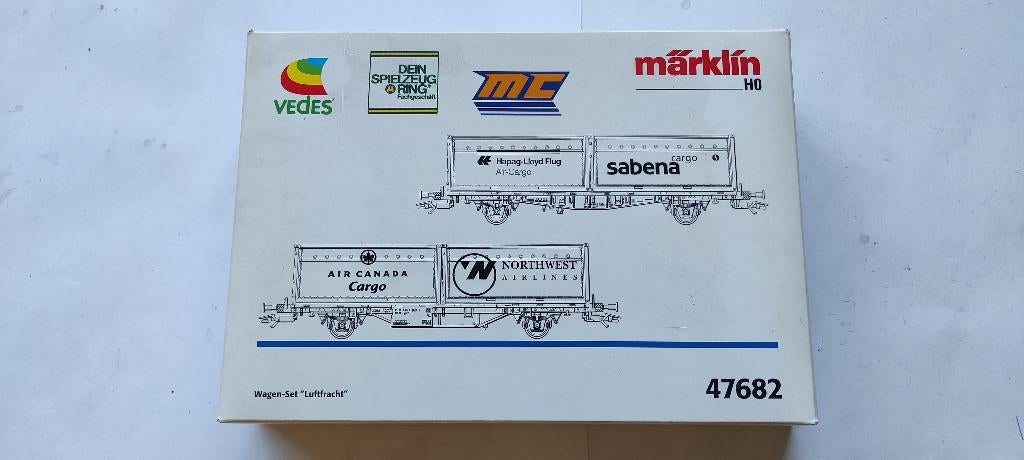 Märklin 47682 set "Luchtvracht", Enlèvement ou Envoi, Courant alternatif, Comme neuf, Set de Trains