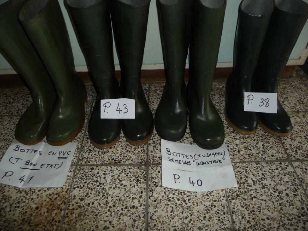 bottes en caoutchouc -38-40-41-43, Jardin & Terrasse, Vêtements de travail, Enlèvement, Utilisé, Hommes, Bottes