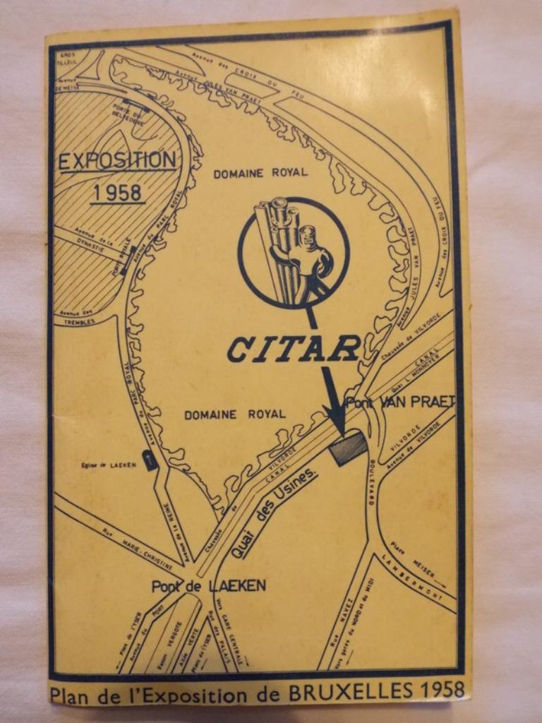 Carte de l'Expo 58, Livres, Enlèvement ou Envoi, Belgique, Utilisé, Carte géographique
