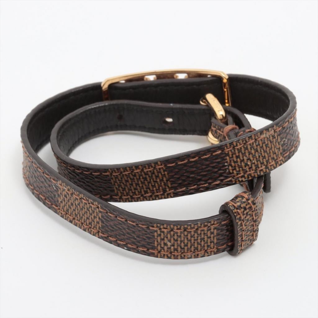 Bracelet Louis Vuitton, Envoi, Utilisé, Brun, Cuir