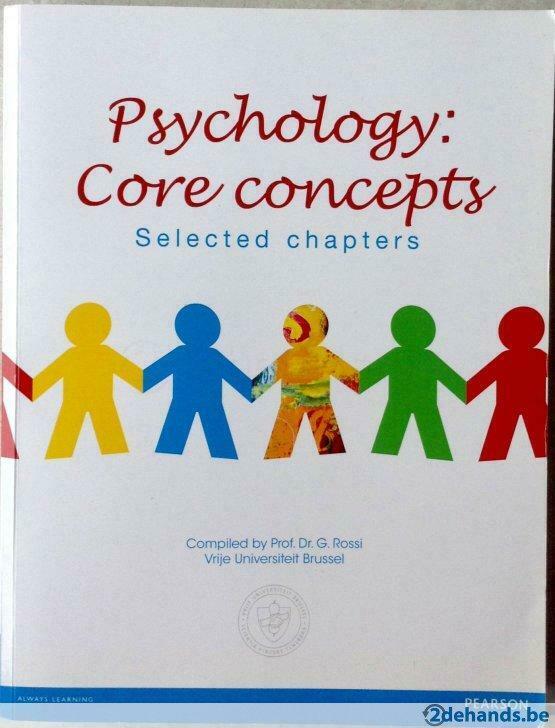 Te koop Psychology Core Concepts,2014, 1te jaar VUB,TEW, Boeken, Studieboeken en Cursussen, Ophalen, Zo goed als nieuw, Hogeschool