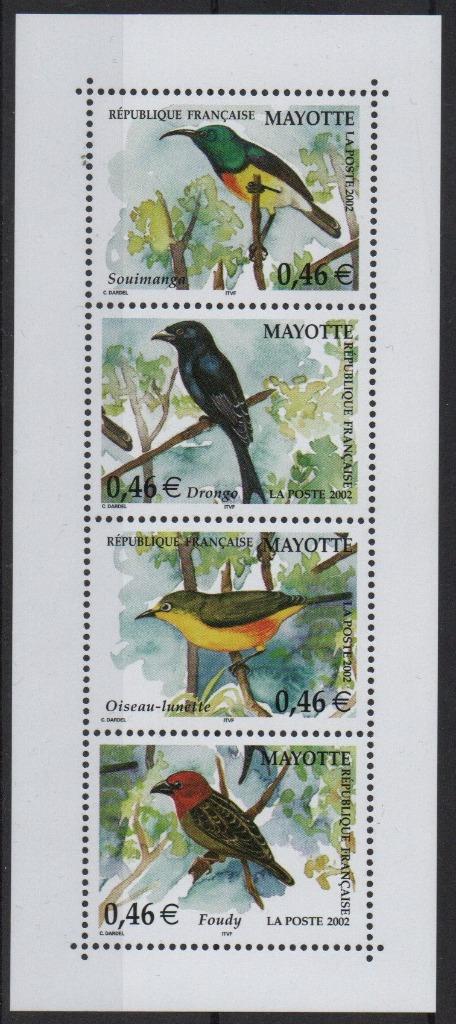Les oiseaux du monde, Envoi, Non oblitéré, Animal et Nature