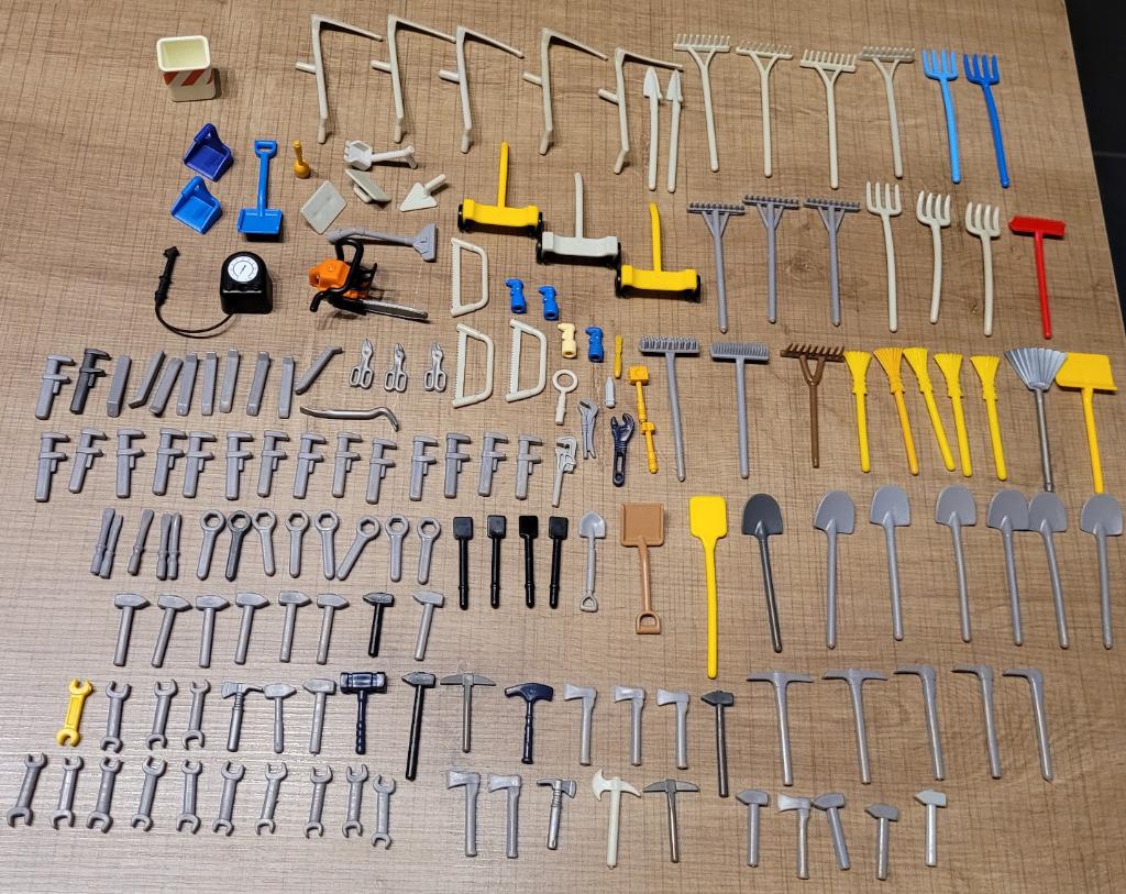 Playmobil groot lot werkmateriaal (165 stuks), Ophalen of Verzenden, Zo goed als nieuw