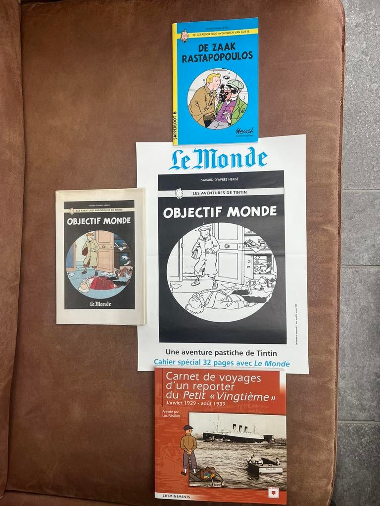 Tintin Savard: Objectif Monde + De Zaak Rastapopoulos, Boeken, Nieuw, Ophalen of Verzenden, Meerdere stripboeken, Herge