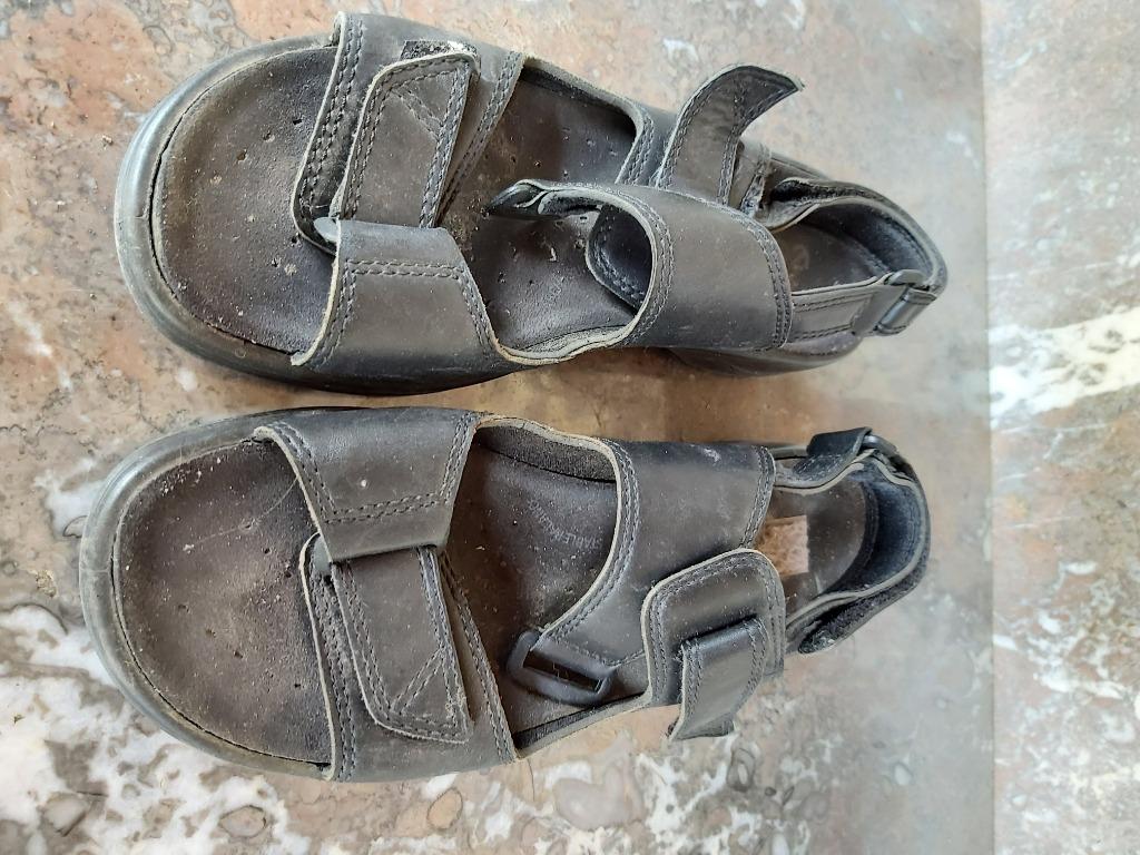 Zwarte sandalen maat 39, Ophalen, Ecco, Zwart, Sandalen of Muiltjes